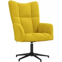 vidaXL Relaxsessel Senfgelb Samt
