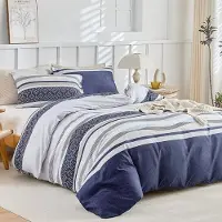 Trankielo – Bettbezug-Set 150x220 cm – Mikrofaser mit bohemischem Muster – Inklusive Kissenbezug 50x75 cm