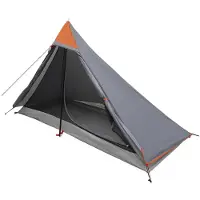 vidaXL Trekkingzelt Grau und Orange 222 x 85 x 125 cm
