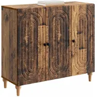 vidaXL Sideboard Altholz 89 x 34,5 x 80 cm Holzwerkstoff