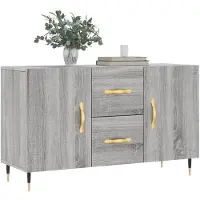 vidaXL Sideboard Grau Sonoma 100x36x60 cm Holzwerkstoff