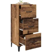 vidaXL Sideboard Altholz 34,5 x 34 x 90 cm Holzwerkstoff