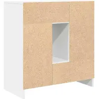 vidaXL Sideboard mit Schubladen und Türen Weiß 70,5x34x74,5 cm