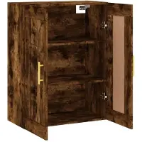 vidaXL Wandschrank Räuchereiche 69,5x34x90 cm Holzwerkstoff