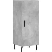 vidaXL Highboard Betongrau 34,5x34x180 cm Holzwerkstoff
