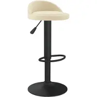 vidaXL Barhocker Creme Samt