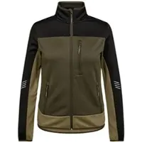 Engel Midlayer-Cardigan Damen Entire 8336-238-5320 Gr. M forest green/schwarz