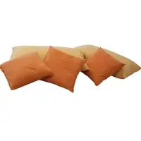 Westfalia Dekokissen, orange (gelb, terrakotta, unifarben), B:40cm L:40cm, Polyester, SCHLAFKOMFORT, Dekokissen_Sitzkissen_Kissenhüllen, Dekokissen, (5 Stck.)