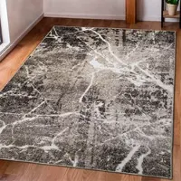 Otto Home Teppich "Manrik" Gr. 4, beige (sand), B:160cm H:9mm L:230cm, Kunstfaser, Teppiche, Teppich, mit besonders weichem Flor, Kurzflor, modernes Marmor-Design