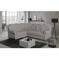 Otto Home Ecksofa "Boston L-Form", beige (sand), B:266cm H:102cm T:216cm, 64% Polyurethan, 25% Polyester, 11% Baumwolle, Sofas, Ecksofa, mit hoher Rückenlehne, wahlweise mit Schlaffunktion & Stauraum