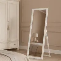 Merkloos Standspiegel Passspiegel Ganzkörperspiegel - 127 x 37 cm - MDF-Rahmen - Ohne Bohren