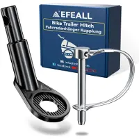 Merkloos Fahrradanhängerkupplung Fahrradkupplung Anhängerkupplung - 12 mm - Sicherheitsbolzen - Verzinkter Stahl - Universal