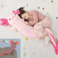 OEM Axolotl Plüschtier 122 cm XXL Kissen rosa