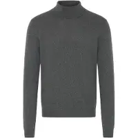 Casual Friday Rollkragenpullover "Rollkragenpullover CFEdin", Herren, Gr. XXL, grau (dunkelgrau melange), Obermaterial: 95% Baumwolle CO. 5% Kaschmir WS., Pullover Rollkragenpullover