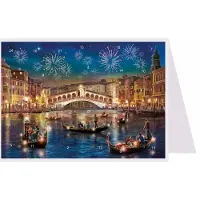 Richard Sellmer Verlag Postkarten Adventskalender Venedig Nostalgischer Adventskalender