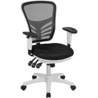 OEM Mid-Back Mesh Bürostuhl mit verstellbaren Armlehnen, weiß