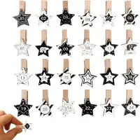Merkloos Holz-Adventskalender-Figuren mit den Zahlen 1-24