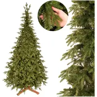 Springos Royal Trees Weihnachtsbaum 240 cm – Premium künstlicher Fichtenbaum, dichter realistischer Christbaum | Deluxe Tannenbaum wie echt inkl. Holzständer