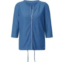 Witt T-Shirt "Shirt-Set Shirt-Set in Struktur-Qualität", Damen, Gr. 40, blau (mittelblau), Sportlich, Rundhals, Shirts T-Shirt