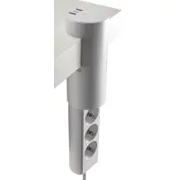 Chilitec 3-fach Tischsteckdose CT-KS 3 USB-A + C 20W PD 3m Kabel Weiß