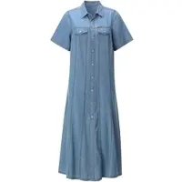 Witt Jeanskleid "Jeans-Kleid Jeanskleid in A-Form", Damen, Gr. 46, N-Gr, blau (blau, bleached), Sportlich, Kleider Jeanskleid
