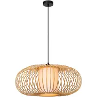 Lucide Hängeleuchte THULINE, Bambus, 1-flammig, Ø 60 cm, E27