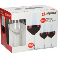 Coppens Weingläser Rotwein Set 6 Teilig - Weinglas 53cl - Spülmaschinenfeste Rotweingläser - Geschenk für Frauen