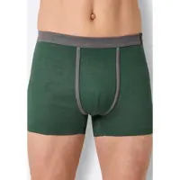 Witt Schlüpfer "Hose kurz Hose kurz 2 Stück", Herren, Gr. 6, 2 Stk., Feinripp, grün (anthrazit, moos), Feinripp, , Unterhosen Schlüpfer