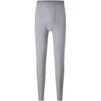 Witt Lange Unterhose "Hose lang Hose lang 2 Stück", Herren, Gr. 5, 2 Stk., Feinripp, grau (marine, grau, meliert), Feinripp, , Unterhosen Lange Unterhose