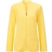 Witt Jerseyblazer "Jersey-Blazer Jerseyblazer in Stretch-Qualität", Damen, Gr. 48, gelb (zitrone), Basic, Blazer Jerseyblazer