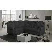 Otto Home Ecksofa "Boston L-Form", schwarz, B:266cm H:102cm T:216cm, 64% Polyurethan, 25% Polyester, 11% Baumwolle, Sofas, Ecksofa, mit hoher Rückenlehne, wahlweise mit Schlaffunktion & Stauraum