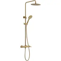 Hak ICONIC Duschsäule mit Armatur, Gold matt