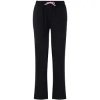 Witt Jogginganzug "Freizeitanzug Freizeitanzug mit Kontrast-Details", Damen, Gr. 44/46, schwarz (schwarz, orchidee), Basic, Sportanzüge Jogginganzug