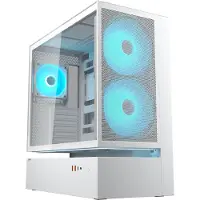 Cougar Gehäuse Midi-Tower, CFV235, ARGB, Mesh, Weiß, Midi Tower, PC, Weiß, ATX, CEB, micro ATX, Mini-ITX, Glas, Stahl, Gaming