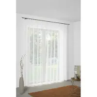 Wirth Gardine "Charlotte, 1 Stück, Faltenband, halbtransparent, nach Maß" Faltenband 1 Stk. tlg. Fertig-Store mit FB 1:3 nach Maß
