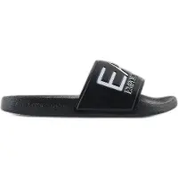 Emporio Armani EA7 Slides mit Logo von Scarpe, Schwarz 40 EU