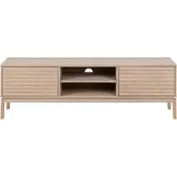 Ebuy24 Linley TV Tisch 2 Türen, 2 Ablagen Eichenfurnier.