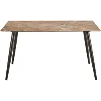 Ebuy24 Wicklow Esstisch 80x140cm Braun.