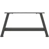 vidaXL Couchtischbeine A-Form 2 Stk. Anthrazit 70x(30-31) cm Stahl