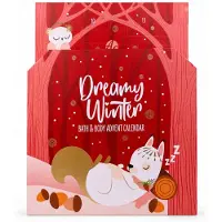 Accentra Adventskalender DREAMY WINTER mit 24 Überraschungen in roter Box Rot