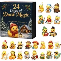 Generisch Adventskalender 24 Tage Countdown Kalender Sammlerstücke Ornament 3D Ente