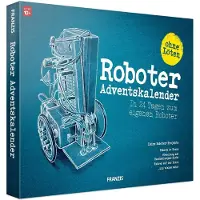 Franzis 67161 Roboter Adventskalender in 24 Tagen zum eigenen fahrbaren Roboter ohne Löten für Kinder ab 10 Jahren