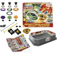 Craze BLADE Spielzeug Adventskalender Jungen Kampfkreisel Spielzeug Adventskalender Kinder mit Battle Launcher und Kreisel Weihnachtskalender für Jungen