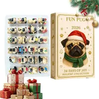 Generisch 2026 Mops-Kalender Mops Adventskalender 2026 24Tage Deko Für Hundefreunde