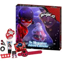 Miraculous Adventskalender für Kinder mit Beauty-Überraschungen und Haar-Accessoires Deko-Box zum Aufstellen besondere Geschenk-Idee für Mädchen und kleine