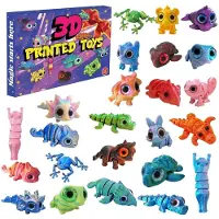 Generisch Tierischer Countdown-Kalender 3D-Gedruckte Niedliche Bewegliche Tierfigur