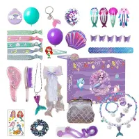 Generique 24 Tage Adventskalender Weihnachten Adventskalender Meerjungfrau Schmuck Zubehör Dekoration für Mädchen Urlaub Festival Strümpfe