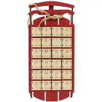 Generisch Weihnachtsadventskalender Holz Adventskalender 24 Tage Schubladen Lustige