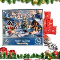 Generisch Puzzle Countdown Adventskalender 24 Tage Saisonale Puzzle-Spielzeuge