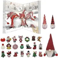 Generique Adventskalender Weihnachtswichtel Kleine Schmuckfiguren Leistungsstarke Materialien